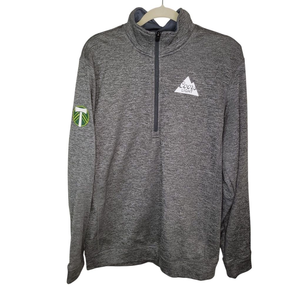 Adidas Team Issue Portland Timbers Coors Light Pull Over Sweatshirt Size Large